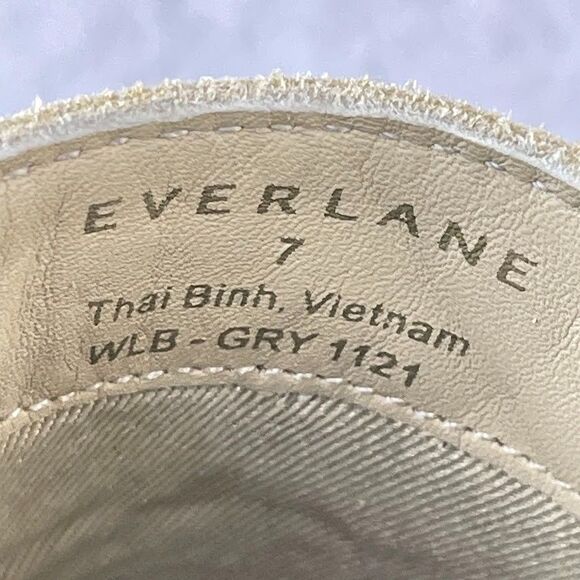 Everlane Shoes Mens Size 7 Beige The Desert Shoe Suede Leather Lace Up Loafer main image 9